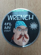 Beer pump clip badge, Shiny Brewery, Wrench, Tool Theme