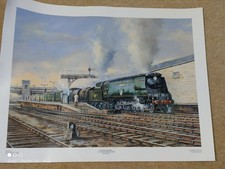 Unframed Print 'Winston Churchill leaving Exeter St. Davids' by Ian Cooper 