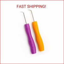 Authentic Knitting Board, Loom Knitting Ergonomic Hook Tool 2 Pack