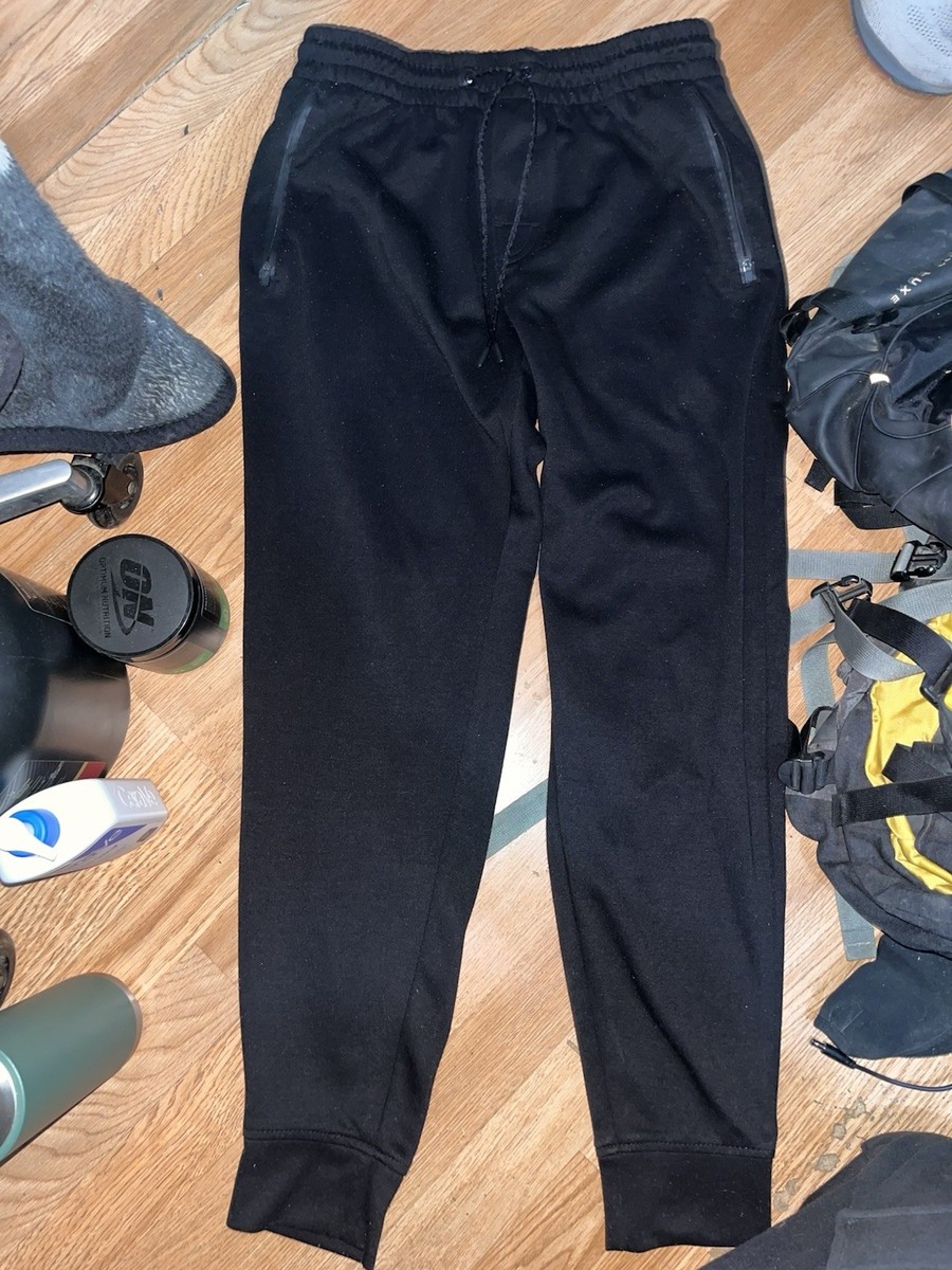 LEG3ND Men's Black Jogger Pants L Activewear Drawstring Elastic