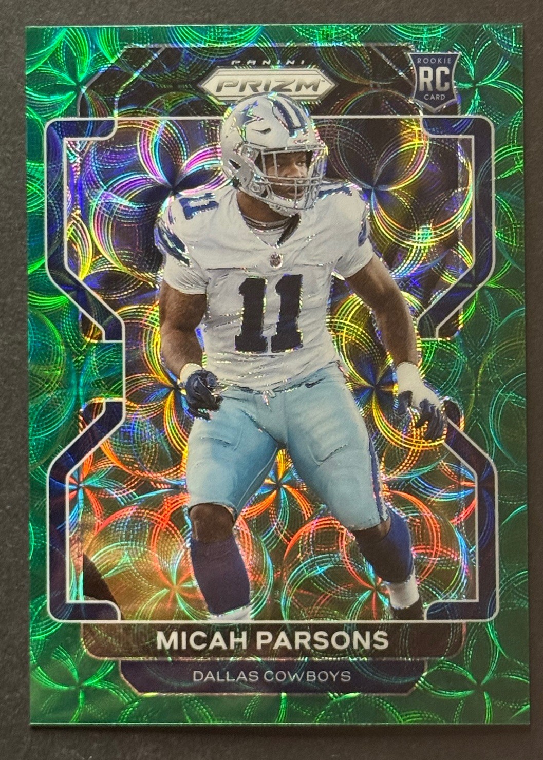 2021 Panini Prizm - Rookie Micah Parsons #382 Green Scope Prizm /75 (RC)