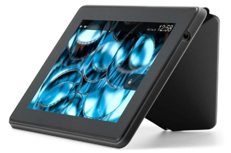 Funda de pie de origami de poliuretano Amazon Kindle Fire HD solo cabe en la tercera Foto 3 de 3