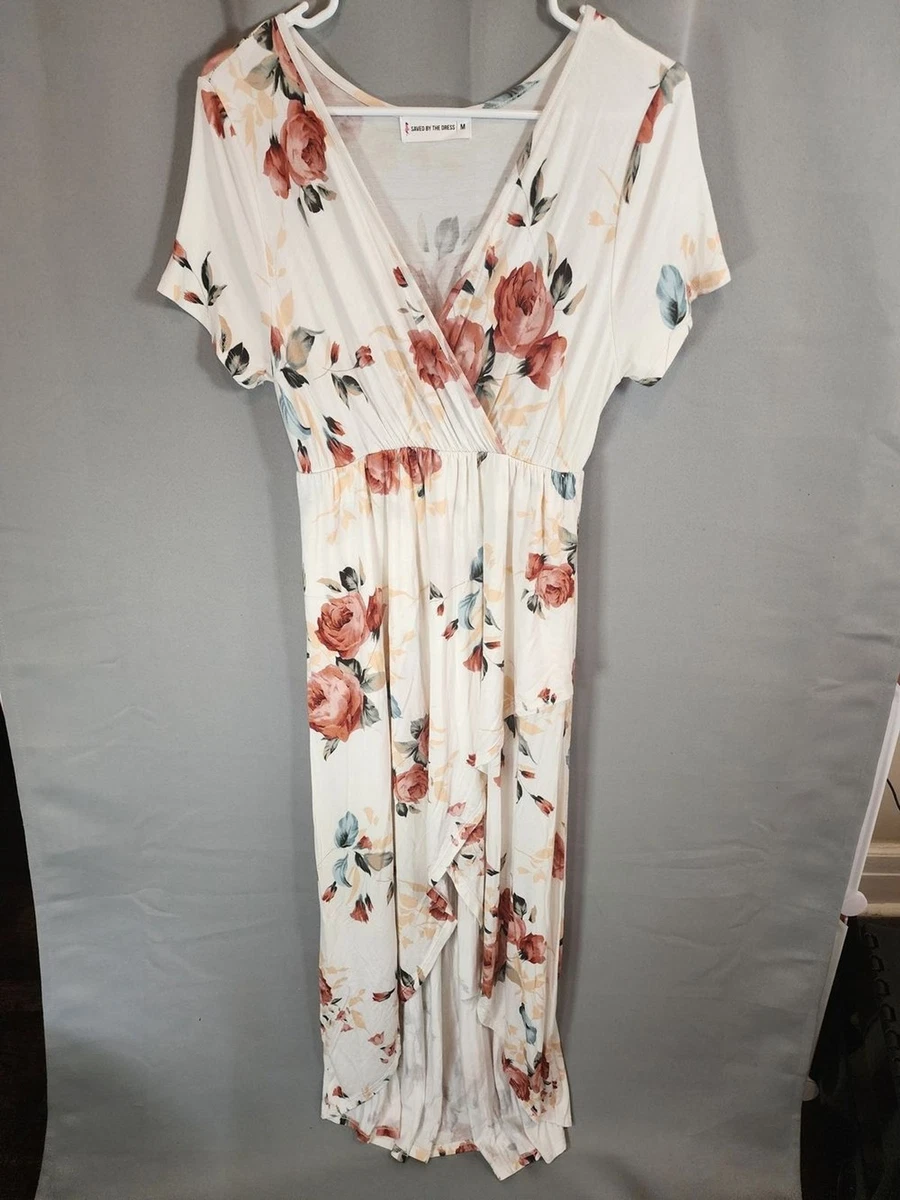 chinese dress ladies Ivory Multi Floral Print Satin Maxi Dress - All Dresses main image 0