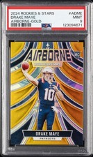 2024 PANINI ROOKIES & STARS AIRBORNE GOLD #ADME DRAKE MAYE 7/10 PSA 9