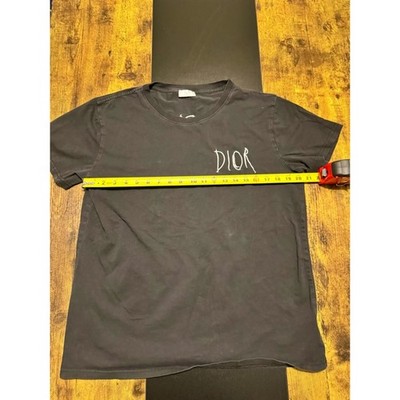 Christian Dior Paris Logo Tee Black XL Made in Portugal Graphic