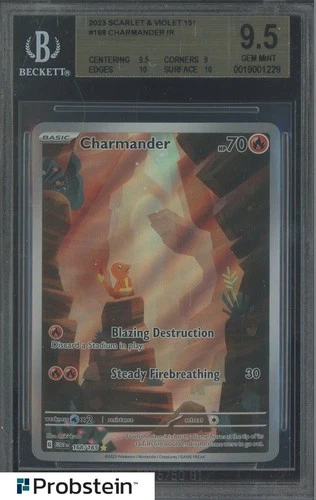 2023 Pokemon MEW EN Illustration Rare #168 Charmander BGS 9.5 GEM MINT