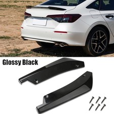 For Honda Civic Glossy Black Rear Bumper Lip Splitter Diffuser Body Kit For Honda Civic Glossy Black Rear Bumper Lip Splitter Diffuser Body Kit