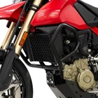 ZIEGER Crash Bars Compatible with Ducati Hypermotard 698 Mono Crash Guard Black
