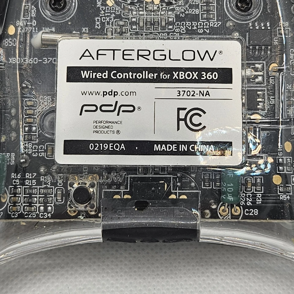 Afterglow Wired Controller for Xbox 360 Clear Translucent 3702-NA Tested Works - Image 3 of 4