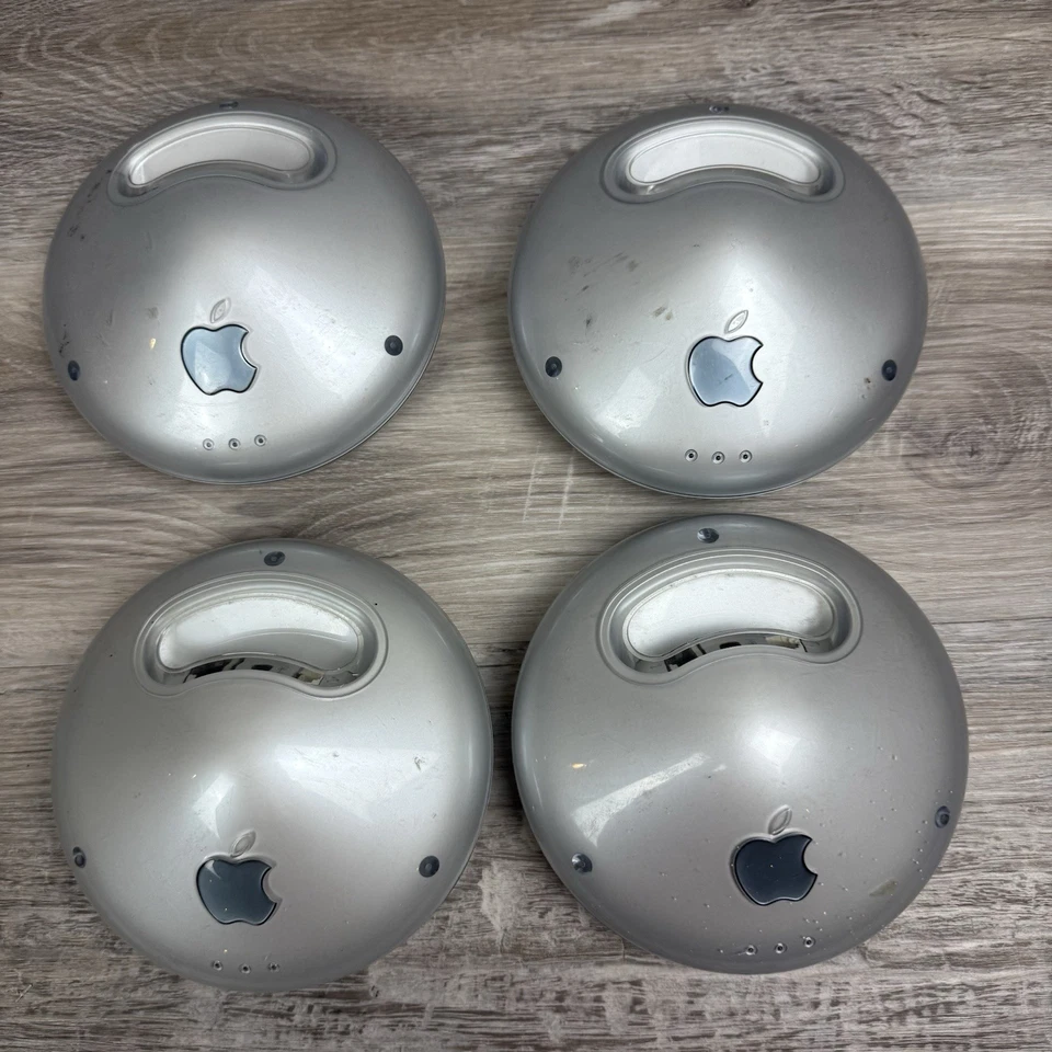 Lot of 4 Apple AirPort Base Station Wireless Router Model M5757 Silver UNTESTED - Image 2 of 4