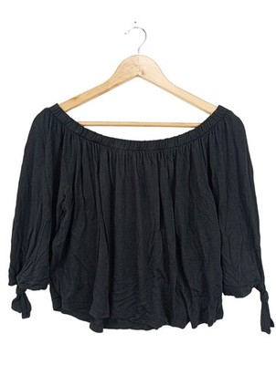 EVEN&ODD Carmen-Bluse Damen Bluse Gr. DE 36 schwarz Casual-Look
