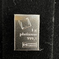 CHI Essayeur Fondeur 1g Platinum Bar 0.9995 Fine, Total Precious Metal 1g 3265.87 per troy oz