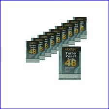 48-Hour Turbo Yeast Pack of 10 - Optimal for Rapid High Alcohol Brews