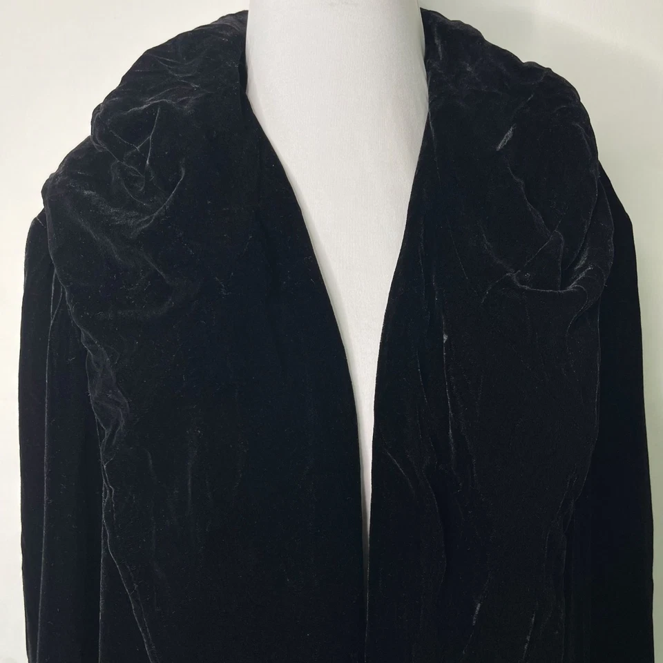 Cárdigan Vivienne Tam para mujer negro frente abierto seda talla 2 Foto 2 de 4