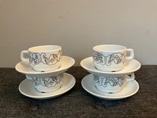 4 notNeutral Cup And Saucer Set Double Cappuccino Coffee Espresso Mug