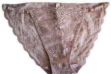.VICTORIA'S SECRET DREAM ANGELS ADJUSTABLE LACE STRING BIKINI PANTY L