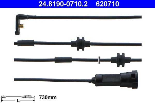 2x ✅Fits ATE 24.8190-0710.2 WEAR INDICATOR  ⭐UK Seller⭐