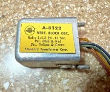 NOS STANCOR VERTICAL BLOCKING OSCILLATOR TRANSFORMER A-8122