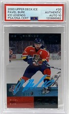 2000 Upper Deck Ice Pavel Bure #20 Ice Legends #10/150 Jersey # Auto 10 Panthers