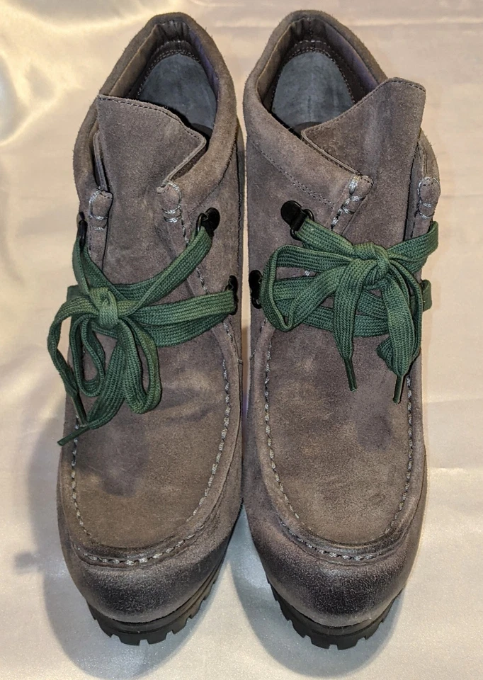 Botín de aguja con plataforma con cordones de gamuza amapola ASH en gorrión talla 38,5 / 8,5 IOB de EE. UU. Foto 3 de 4