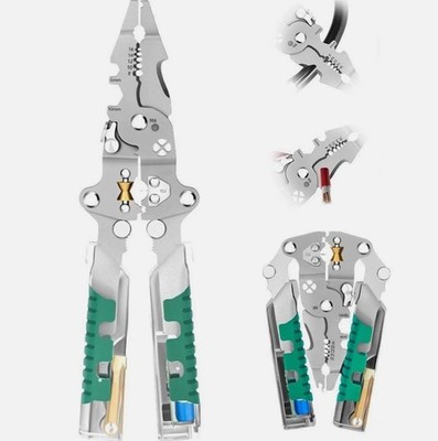 Multifunctional Plier 8 in 1 Wire Stripper 2025 New with Voltage Tester, Tools