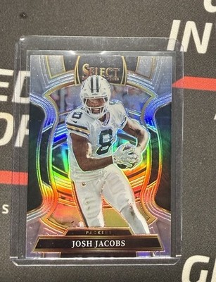 2025 Panini Select Josh Jacobs #67 Silver Prizm Green Bay Packers