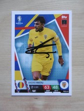 Andrei Ratiu autograph signed trading card TC Topps Euro 2024 "Romania"
