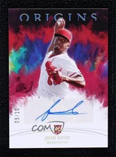 2022 Panini Chronicles Origins Signatures Red 9/10 Joan Adon #OS-AD Auto 0c3