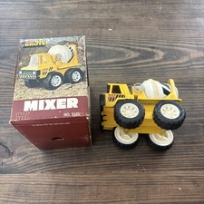 Vintage Pressed Steel Mini Buddy L Big Brute Yellow Cement Mixer 5165 w/Box