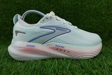 Brooks Glycerin 22 Shoes Womens Size 7.5 White Limpet Shell Amparo Blue Running