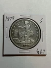 1878-S Silver Trade Dollar F Details Tough Type Coin