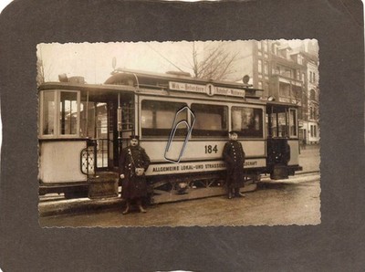 U10) Foto Kiel - Straßenbahn Nr. 1 Schaffner .
