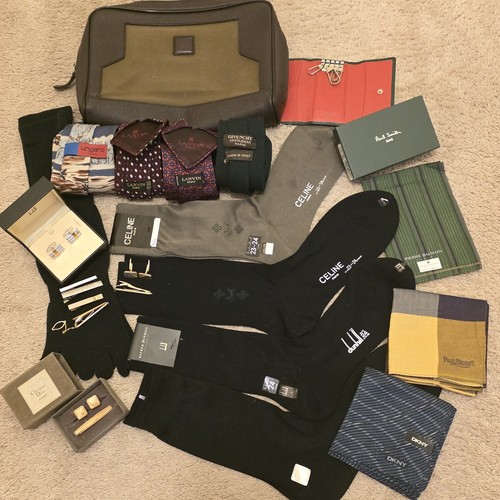 Designer Men’s Accessories Lot – Dunhill, Dior, YSL, Paul Smith, Celine, Lanvin