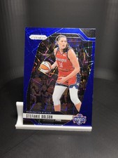 2024 Panini Prizm WNBA #34 Stefanie Dolson Blue Velocity Prizms