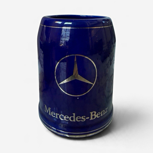 Mercedes-Benz Blue Ceramic Beer Stein with Logo | eBay