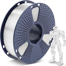 SUNLU 1KG Clear PLA 3D Printer Filament 1.75mm PLA 1KG Spool For FDM 3D Printers