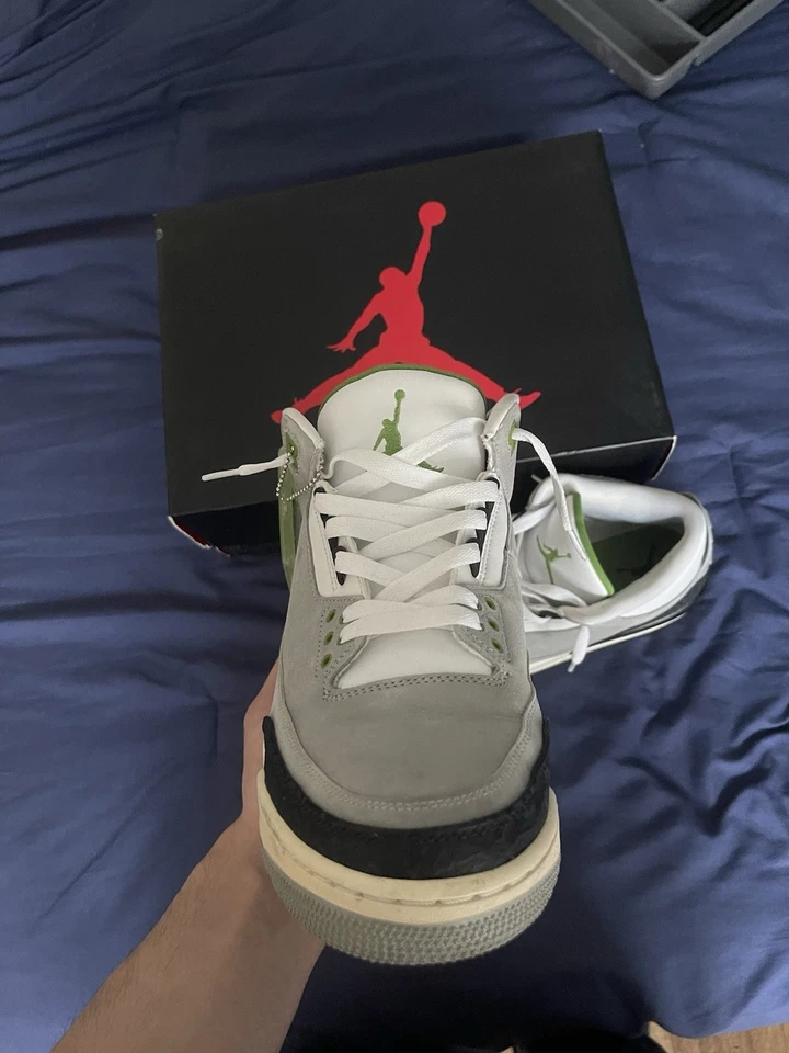 Air Jordan 3 Retro 'Clorofila' Talla 10.5 EE. UU. Foto 2 de 4
