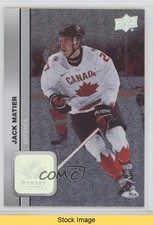 2023 Team Canada Juniors Men's U-20 Patterned Foilboard Jack Matier #12 READ f6d