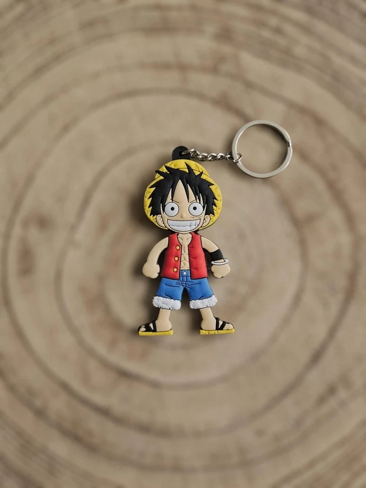 MARKENLOS 🍀 One Piece Ruffy Luffy Schlüsselanhänger Keychain Anime