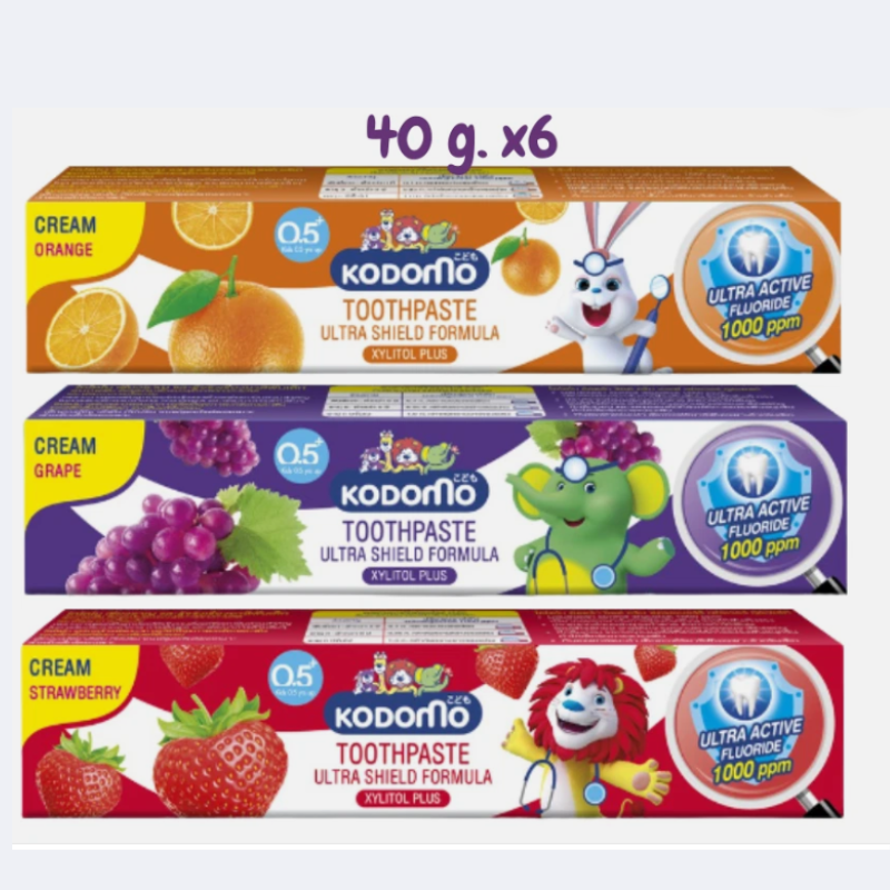 Kodomo Shield Baby Kids Toothpaste Cream Ultra Active Fluoride