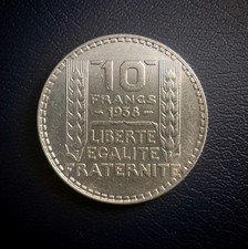 FRANCE Monnaie 10 francs TURIN ARGENT 680‰ 10 g / 1929-1939 * qualité courante