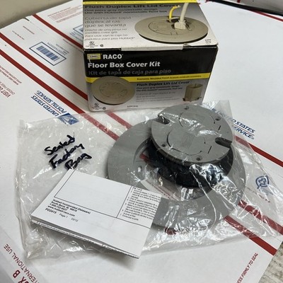 Hubbell Raco 6299 Round Cover Gray ONLY COVER GASKET + SCREWS! no box adapter