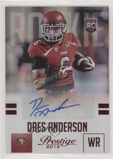 2015 Panini Prestige Rookie Extra Points Blue Signatures Dres Anderson Auto u3v