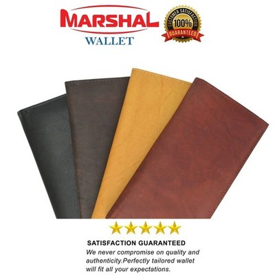 Brand New Hand Crafted Genuine Soft Leather Checkbook Cover with Duplicate Flap