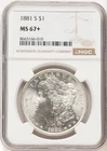 1881-S Morgan Dollar NGC MS67+ (521834023)
