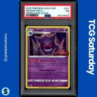 2022 POKEMON SWSH BS PROMO LOST ORIGIN PRERELEASE STAFF #SWSH241 GENGAR PSA 7