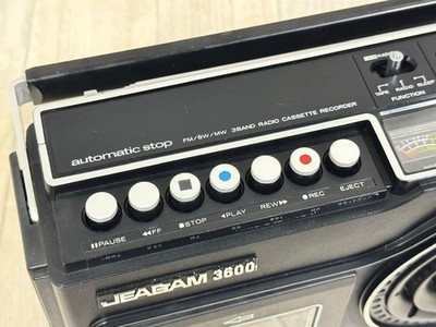 Mitsubishi JEAGAM JR-3600 Radio Cassette Recorder FM MW Microphone