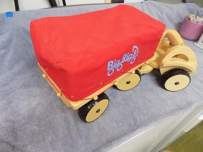 Rare Vintage Guidecraft Wooden Toy Lumber Truck. Large Heavy Wooden Toy (11 Lb.)