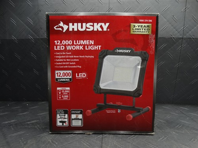 #ad Husky 12000 Lumens 6000 Lumens Portable LED Work Light $47.99