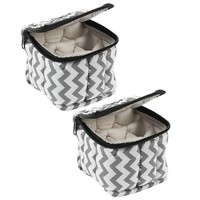 2 Pcs Nagellack-Tragetasche Koffer Flaschen Organizer Nagellack-Organizer